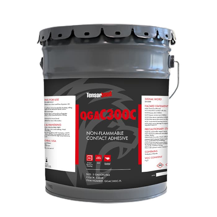 Tensorbond C300 Non-Flammable Contact Adhesive, Green, 5 Gallon Pail