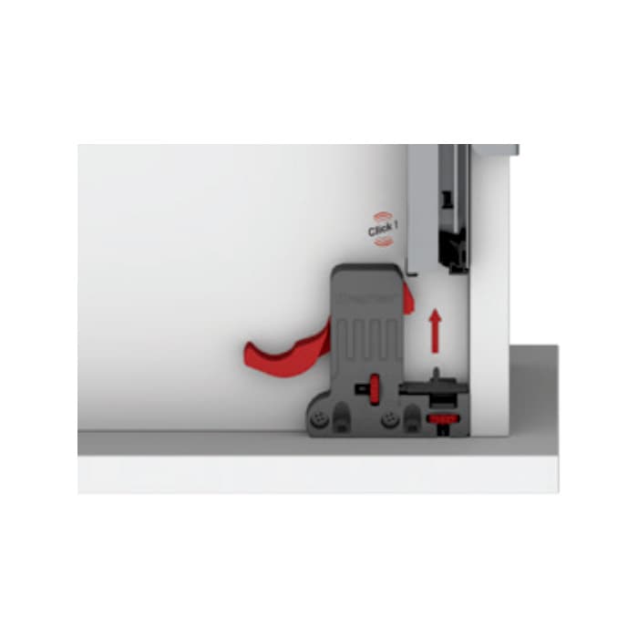 KV Samet Front Locking Device, Right Hand, Gray, KVSUMB LRN 109