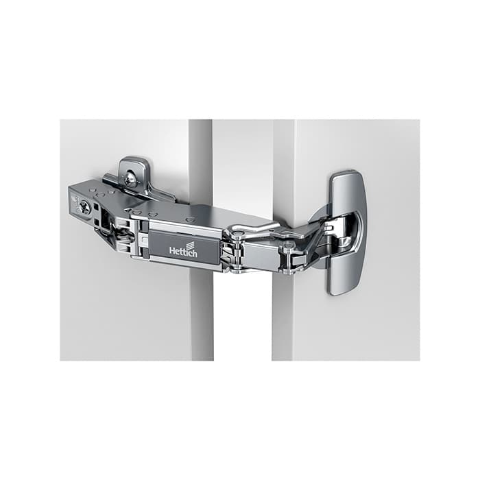 Hettich Sensys Soft-Close Silent System Full Overlay Face-Frame;Frameless Hinges Nickel, 165° Dowel - 9099561