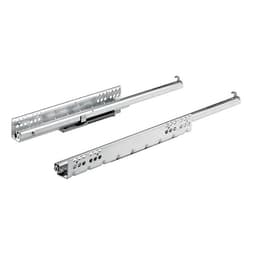 Hettich 350mm Soft-Close Partial Extension Undermount Drawer Slide, Ball Bearing Left hand Zinc - 9105669