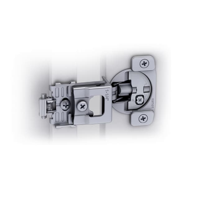 Knape and Vogt SAMET Soft-Close 1-1/4" Overlay Face-Frame Hinges, 105° Screw-On - KVSHB SOFT 403