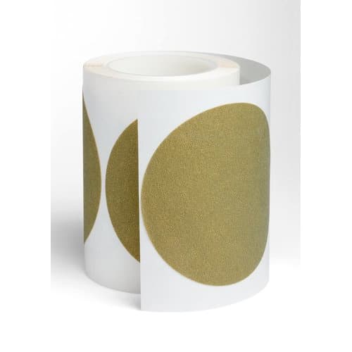 3M Wetordry  PSA Polishing Paper Disc Roll 5" 30 Micron Silicon Carbide Film No Hole 125 Discs-Roll 51144149230
