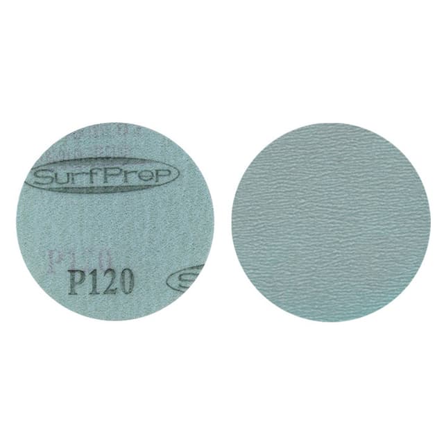SurfPrep 3" No Hole Hook and Loop Aluminum Oxide Film  Sanding Discs