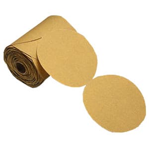 3M 236U PSA Sanding Disc 5" 100 Grit Aluminum Oxide C-Weight Paper No Hole 100 Discs-Roll 51141555416