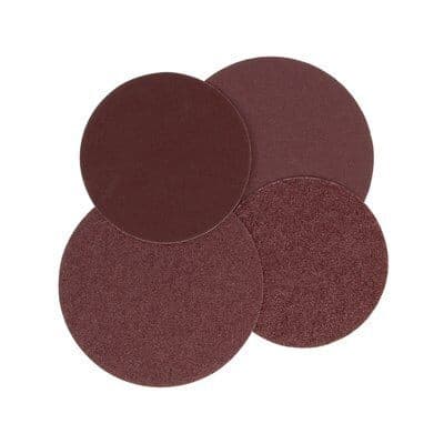 3M 248D 10" PSA 80 Grit No Hole Aluminum Oxide Sanding Disc on X-weight