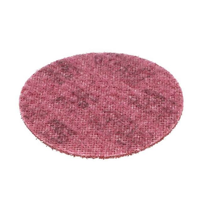 3M Scotch-Brite™ 6" Medium No Hole Non-Woven Sanding Disc, Maroon