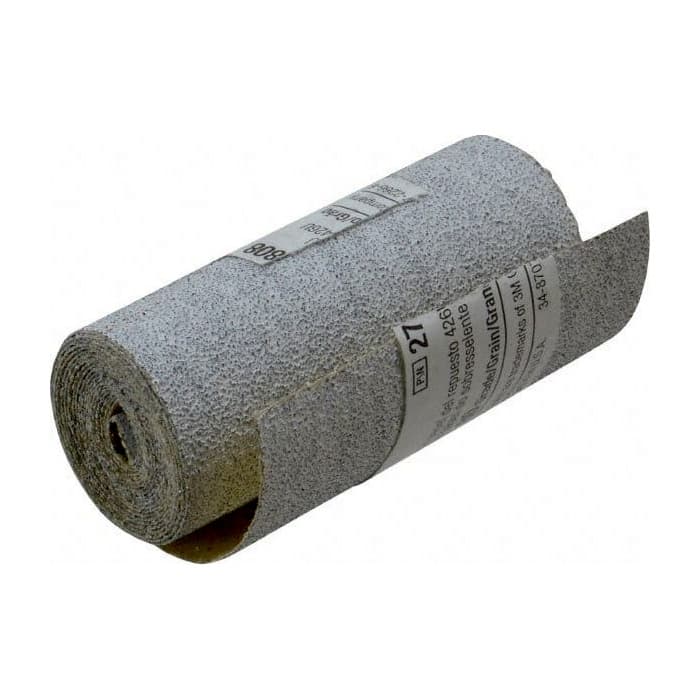 3M 426U 320 Grit 3-1/4" x 100" Silicon Carbide PSA Sanding Rolls