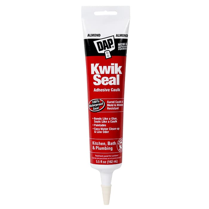 DAP® Kwik-Seal® Kitchen & Bath Adhesive Caulk, 18001, White
