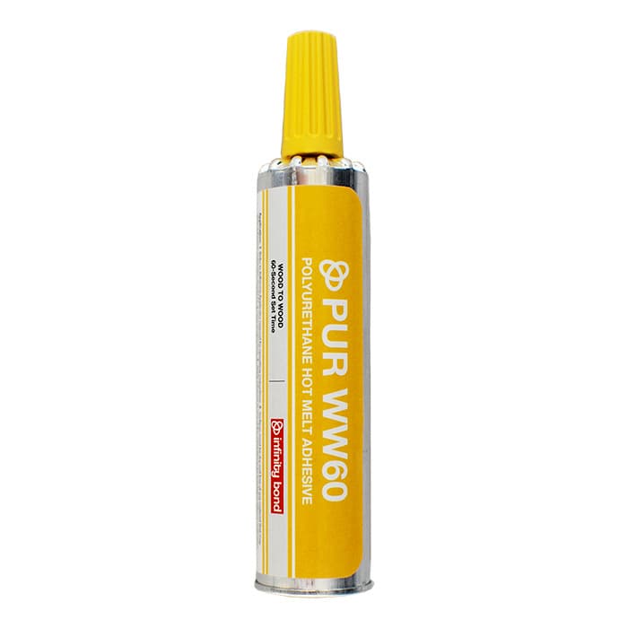 WW30 Polyurethane Hot Melt Adhesive, Translucent, 50g Cartridge, 60 Sec Set