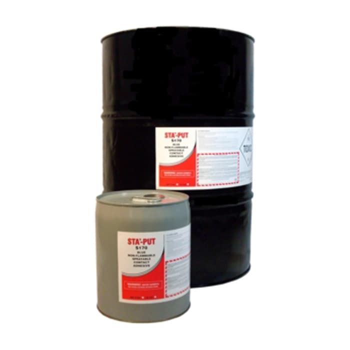 Spray Grade Contact Adhesive Non-Flammable, Economy 15% Solids - Red, 5 Gallon