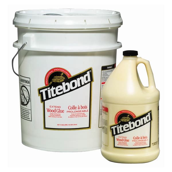 Titebond Original Extend Wood Glue, Yellow, 5 Gallon Pail