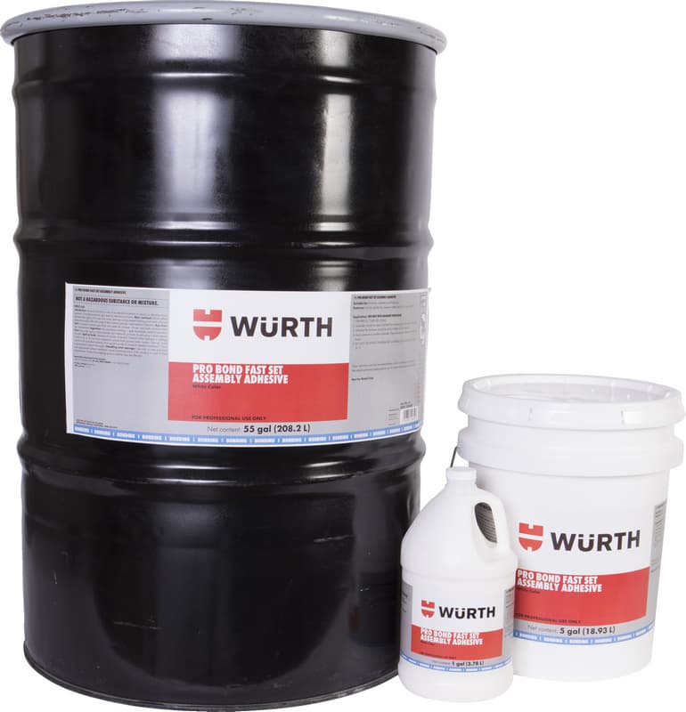Pro Bond Fast Set Assembly Adhesive, White, 5 Gallon Pail
