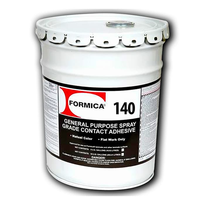 F140 Premium Brush Roll Grade Bulk Contact Adhesive, Clear, 5 Gallon Pail