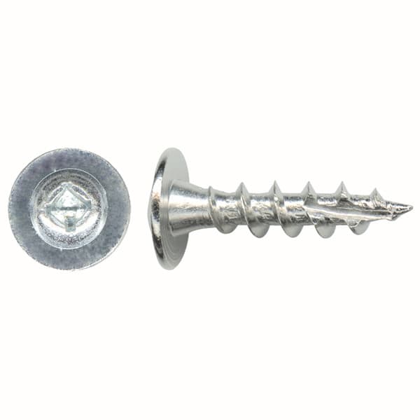Würth #8 x 7/16" Truss Head Hinge and Drawer Slide Installation Screw Phillips Drive - Type 17 Auger Point Fine Thread Zinc,mmXA08716R2Z - 1000/Box