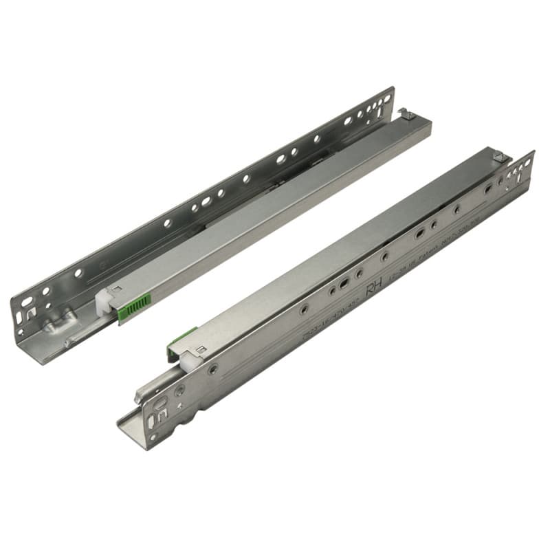 Salice Futura 18" Soft-Close Full Extension 75 lb Undermount Drawer Slide, Zinc, A7555/457 CP6