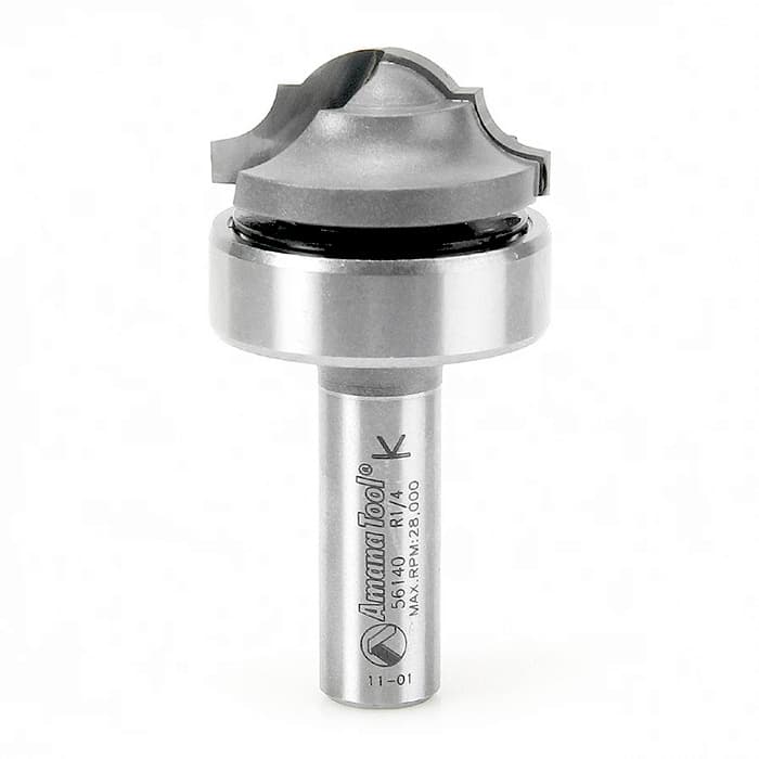 Cabinet Joinery Classical Groove 1-3/8" Dia, 1/2" Shank, 9/16" Height, 2-5/8" Length