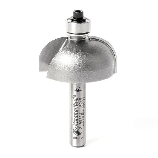 Amana Edge Forming Cove Profiling Router Bit with Ball Bearing Guide