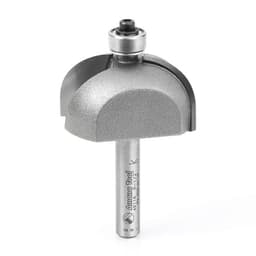 1-3/8" x 1/2" Radius Cove Bit with Ball Bearing, 2-Flute, 1/4" Shank