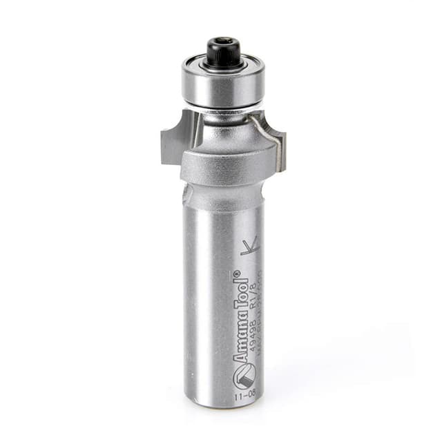 Amana Edge Forming Corner Rounding Profiling Router Bit with Ball Bearing Guide, 49498