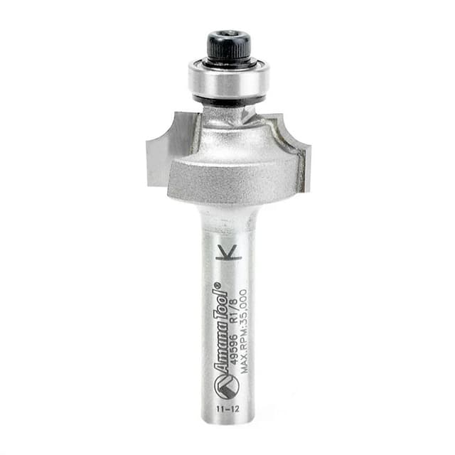 Amana Beading Carbide Tip Profiling Router Bit with Bottom Mount Ball Bearing Guide