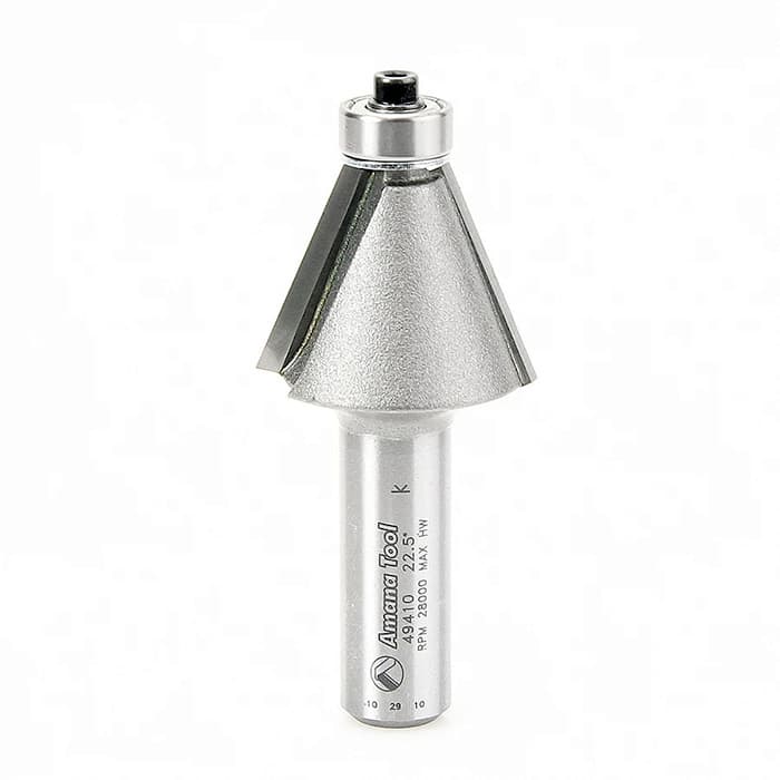 Chamfer Router Bit 22.5 Degree 1/2 Inch Shank
