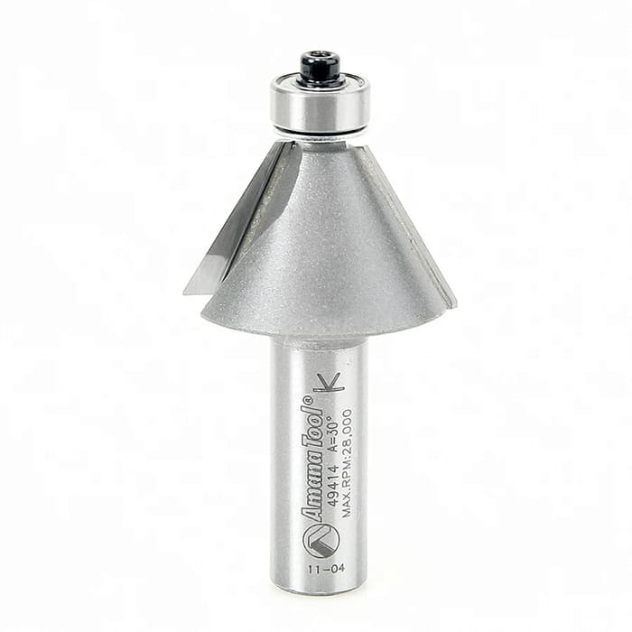 Chamfer Router Bit 1-3/8 x 2-3/4 30 Degree