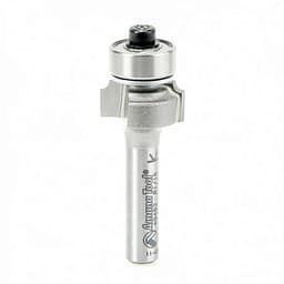 1-3/4" x 1/16" Radius Corner Rounding Bit with Ball Bearing Guide, 2-Flute, 1/4" Shank
