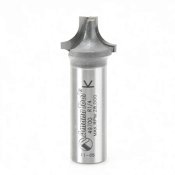 3/4" x 1/4" Radius Plunging Round Over Bit, 2-Flute, 1/2" Shank