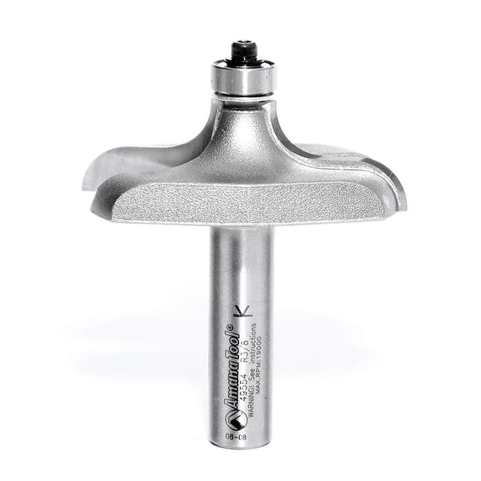 2-1/2" x 2-3/4" x 3/8" Radius Table Edge Ogee Router Bit, 2-Flute, 1/2" Shank