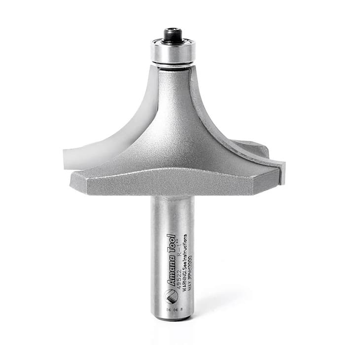 Edge Forming Corner Rounding with  Ball Bearing Guide 1" Radius, 1/2" Shank