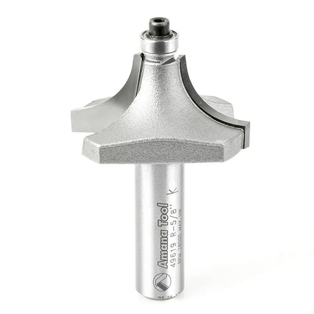 Amana Edge Forming Beading Profiling Router Bit with Ball Bearing Guide, 49619