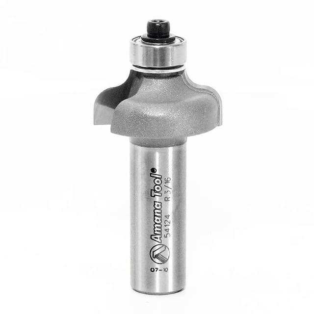 Amana Edge Forming Classical Bead & Cove Carbide Tip Profiling Router Bit with Bottom Mount Ball Bearing Guide