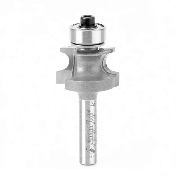 Edge Forming Corner Beading with Ball Bearing Guide 2-Flute, 1-1/4" Diameter, 3/4" Shank, 2-5/8" Length