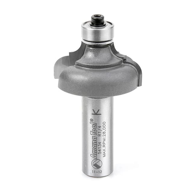 Amana Edge Forming Classical Bead And Cove Profiling Router Bit with Ball Bearing Guide, 54134