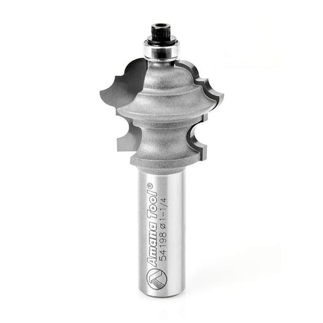 Amana Edge Forming Multi-form Profiling Router Bit with Ball Bearing Guide