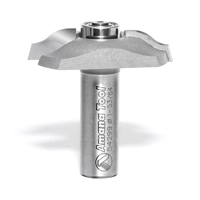 Edge Forming Base Molding Ogee Edge Detail, 1-53/64" Diameter, 1/2" Shank, 1-13/32" Length