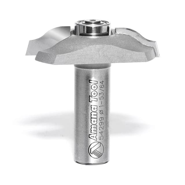 Amana Base Molding Ogee Edge Carbide Tip Profiling Router Bit with Ball Bearing Guide