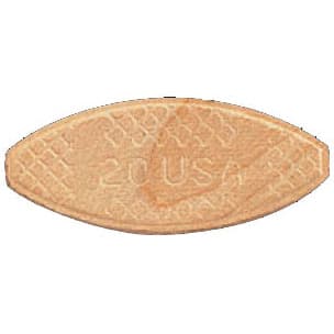 Wood Biscuits Standard Compressed Beech Size #20, 2-3/8"L x 1"W Beech - 1000 Each