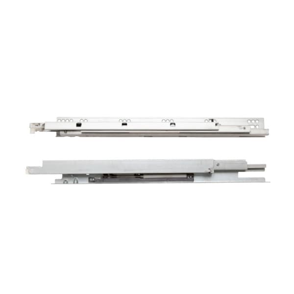 King Slide 16" Soft-Close Side Mount Full Extension 75 lb Ball Bearing Drawer Slide, Zinc, 280-972