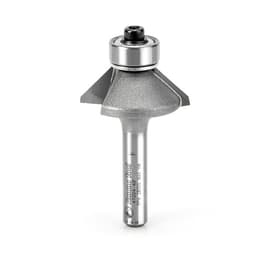 1-1/16" x 45˚ Bevel Laminate Trim Bit, 2-Flute, 1/4" Shank