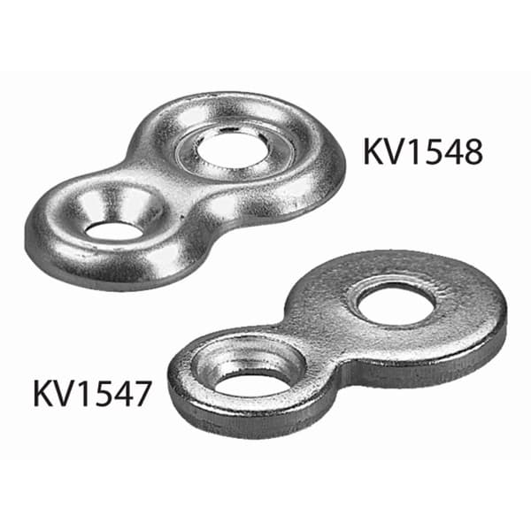 1-1/4" x 3/4" Steel Desktop Fastener Flat-Stamped 12 Gauge, Zinc