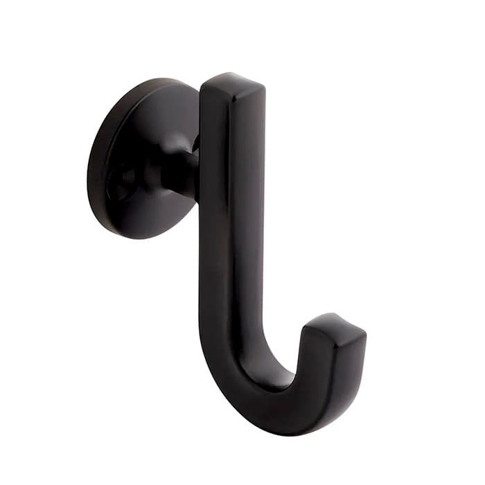 PRO LUXE, Hook 1-1/8" Center-to-Center, Matte Black Finish, 3-5/8"L