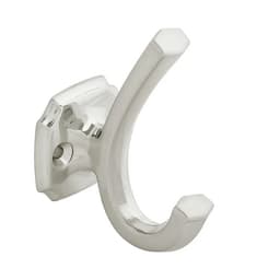 Coat and Hat Hook, 3-1/2 in (89 mm) Length - Satin Nickel, Terrace by PRO Luxe | Satin Nickel