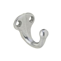 Wardrobe Hooks Single Prong, Aluminum