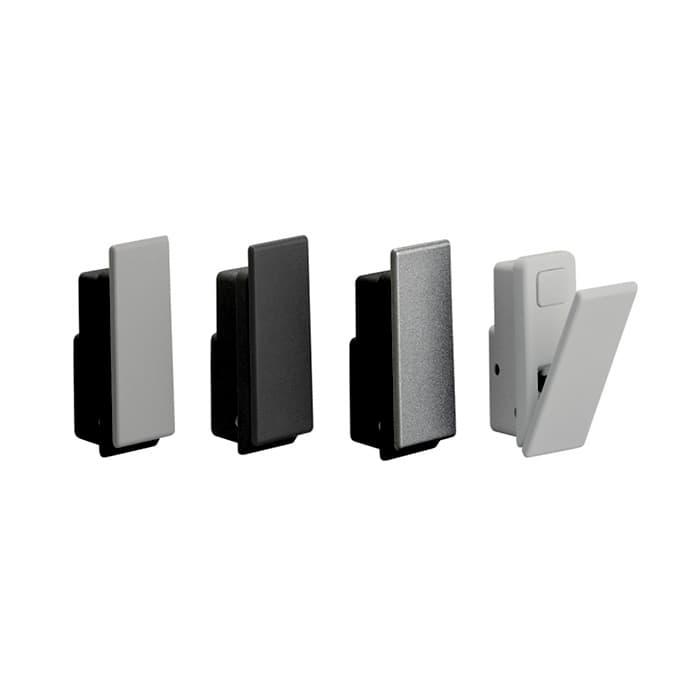 Recessed Hook with Soft-Close Silver