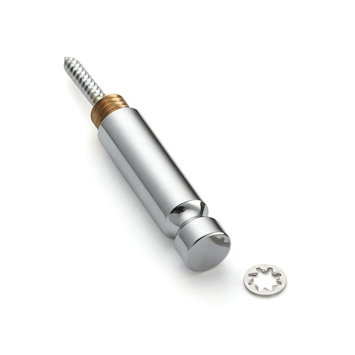 Vanity Hooks, 1-9/16" Single Prong, Stainless Steel with Swarovski Crystal 24K Gold, Clear