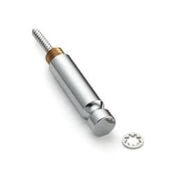 Vanity Hooks, 1-9/16" Single Prong, Stainless Steel with Swarovski Crystal 24K Gold, Clear