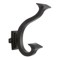 PRO LUXE Series, Hook 1-1/2" Center-to-Center, Matte Black Finish