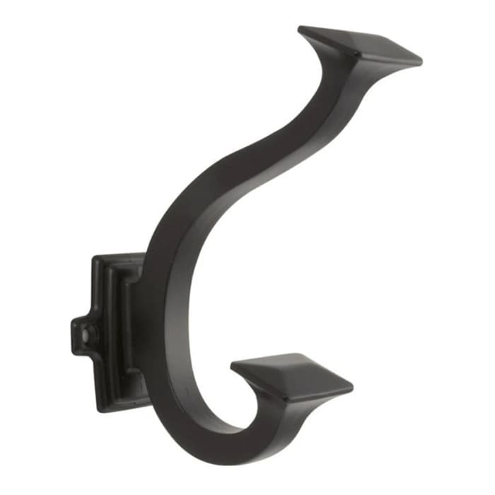 PRO LUXE, Hook 1-1/2" Center-to-Center, Matte Black Finish