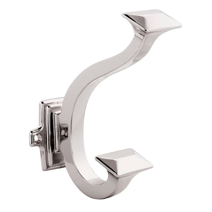 PRO LUXE 1-1/2" (38 mm) Center to Center Polished Nickel Hook, SZ1514